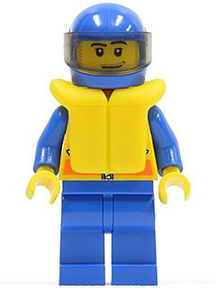 LEGO Minifigure-Coast Guard City - Speedboat Driver (4898)-Town / City / Coast Guard-CTY109-Creative Brick Builders
